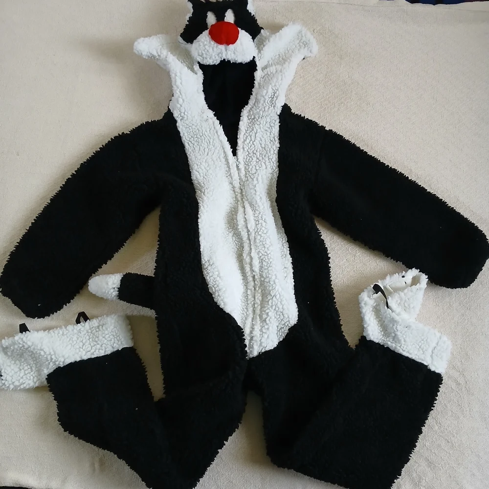 warner bros ♡ sylvester the cat vintage halloween costume 2000 90s y2k reteo